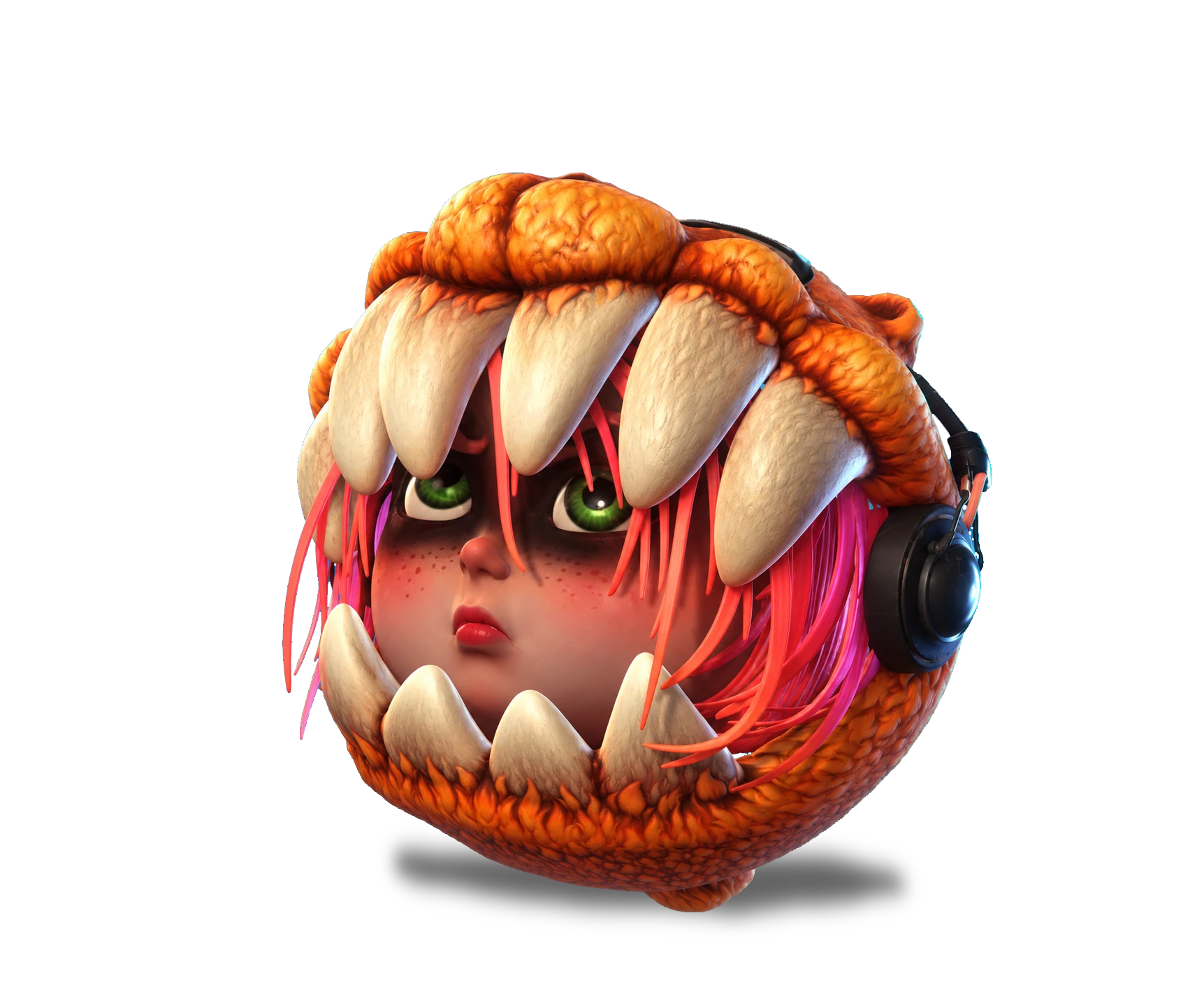 Orange monster girl