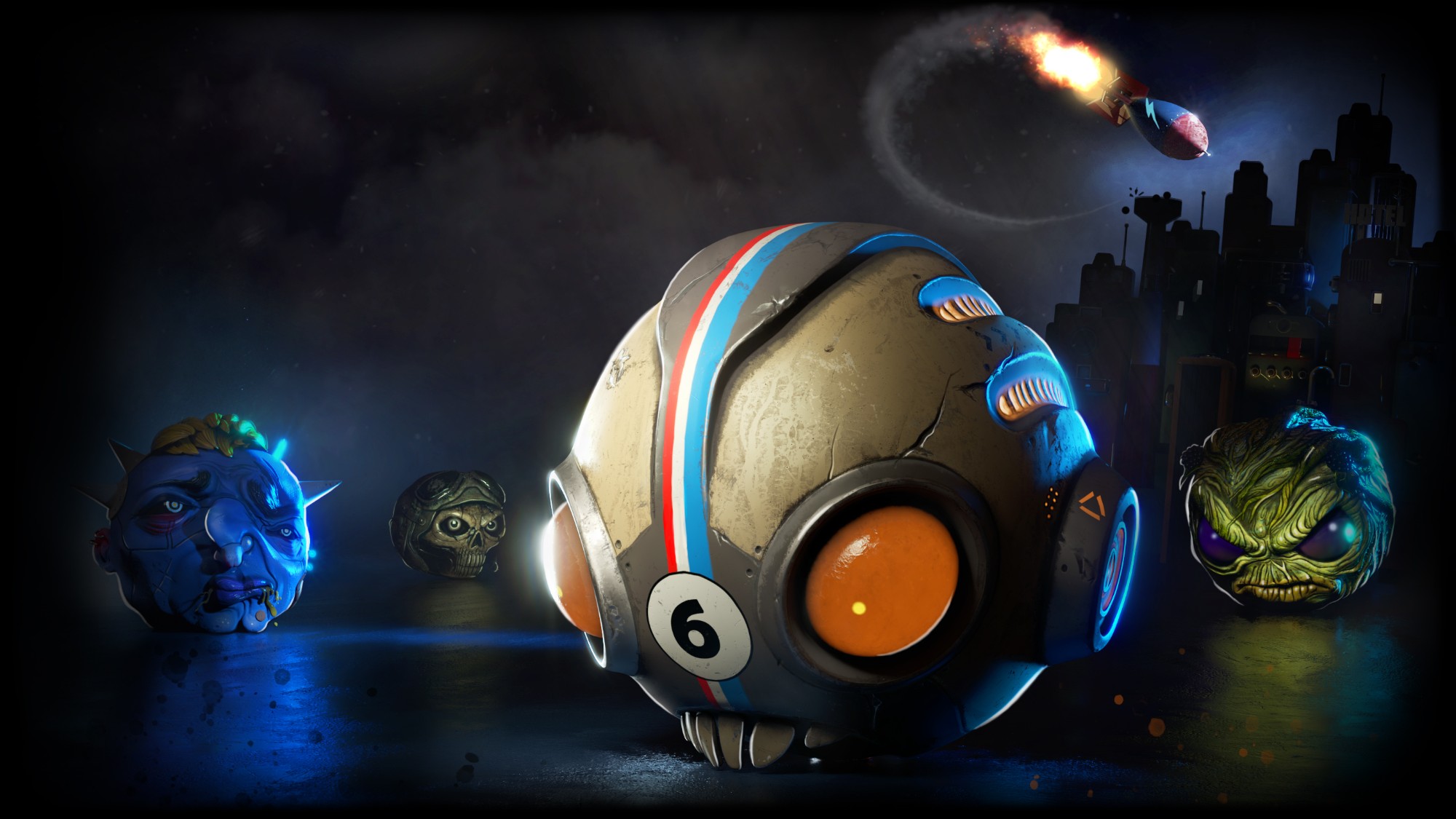 Loading screen 1: racer helmet